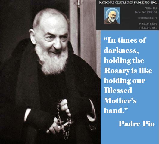 The Feast Of The Holy Rosary - National Centre For Padre Pio : National ...