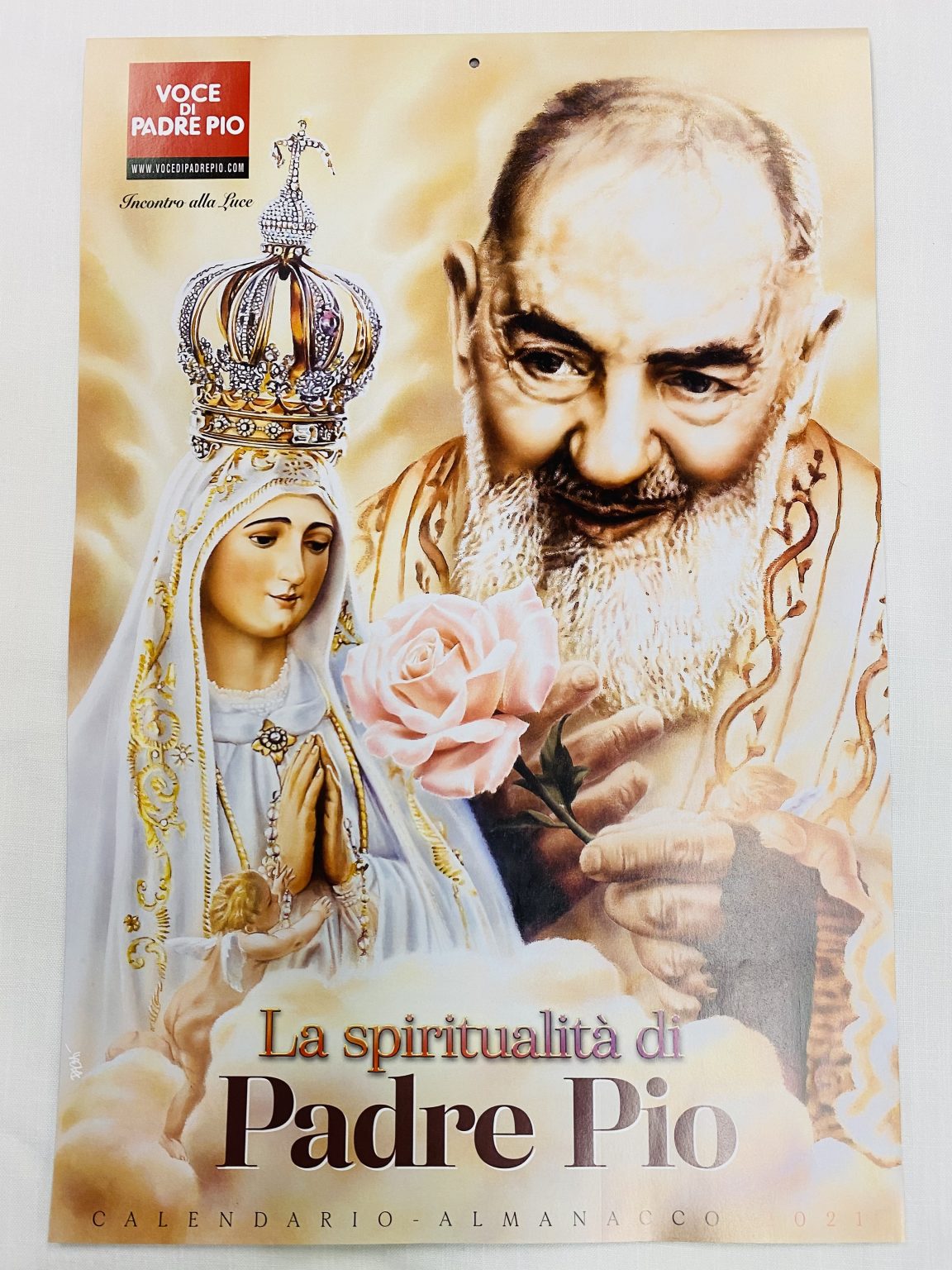 Voce di Padre Pio 2021 Italian Calendar "La Spiritualita di Padre